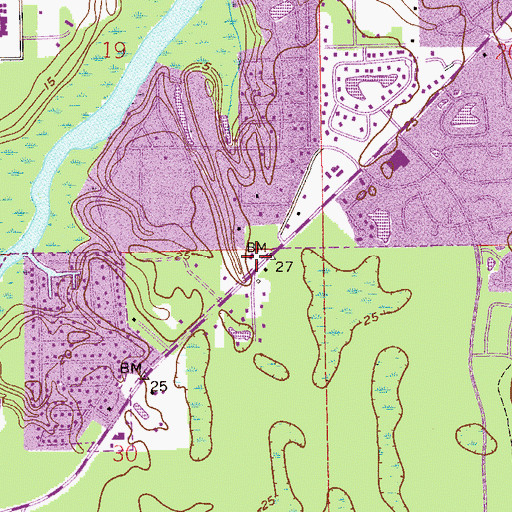 Topographic Map of Church of the Holy Child, FL