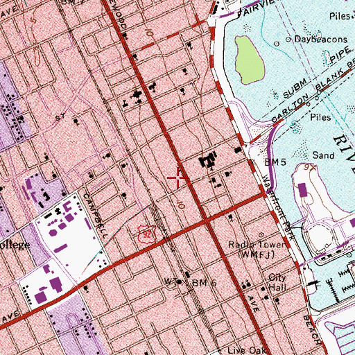Topographic Map of Church of the United Brethren in Christ, FL