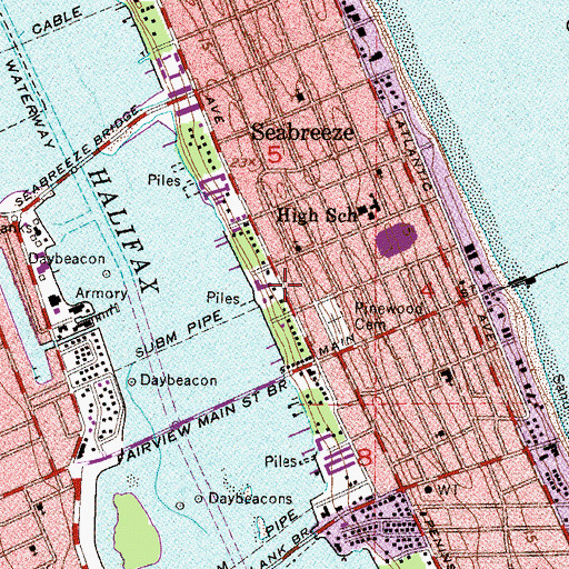 Topographic Map of Saint Demetrious Greek Orthodox Church, FL