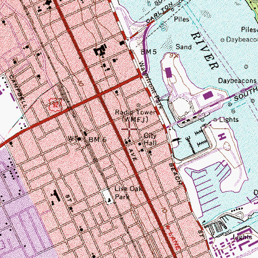 Topographic Map of The Ministry of the Word, FL