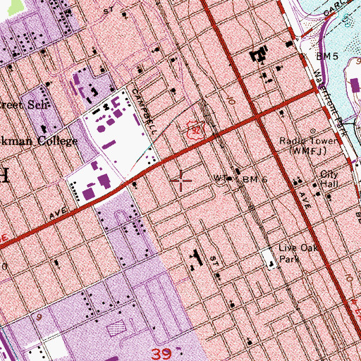 Topographic Map of Church of God of Prophecy, FL
