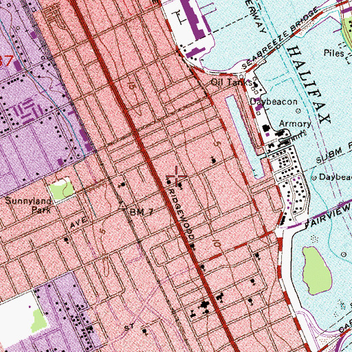 Topographic Map of Saint Pauls Catholic Church, FL