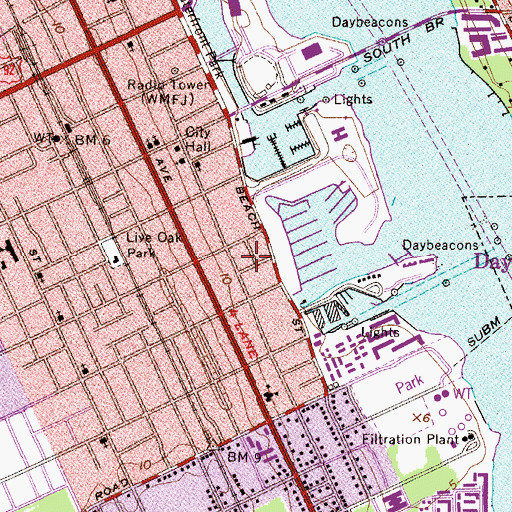 Topographic Map of Mount Zion African Methodist Episcopal Church, FL