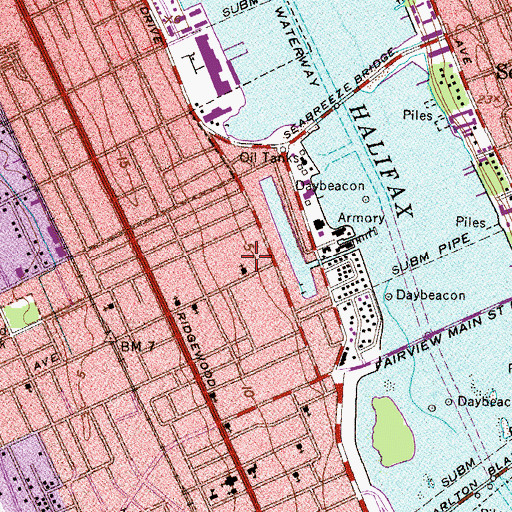 Topographic Map of Allen Chapel African Methodist Episcopal Church, FL