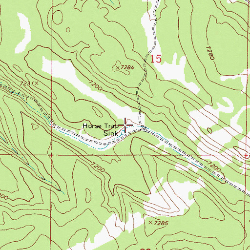 Topographic Map of Horse Trap Sink, AZ