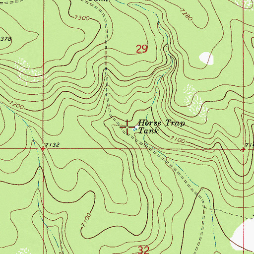 Topographic Map of Horse Trap Tank, AZ