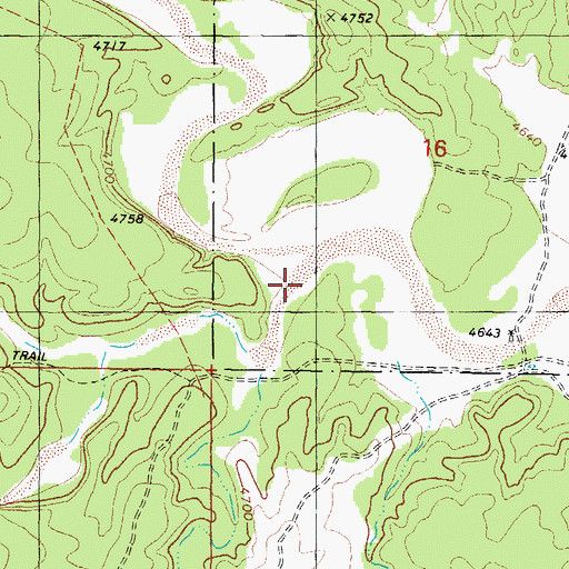 Topographic Map of Horse Wash, AZ