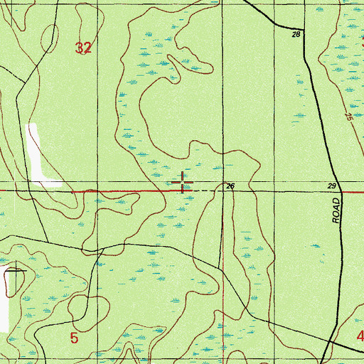 Topographic Map of First Baptist Church, FL