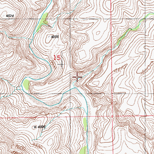 Topographic Map of Horseshoe Canyon, AZ
