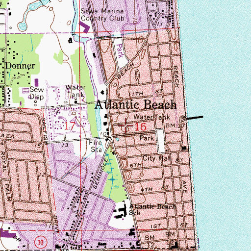 Topographic Map of Saint Andrews African Methodist Episcopal Church, FL