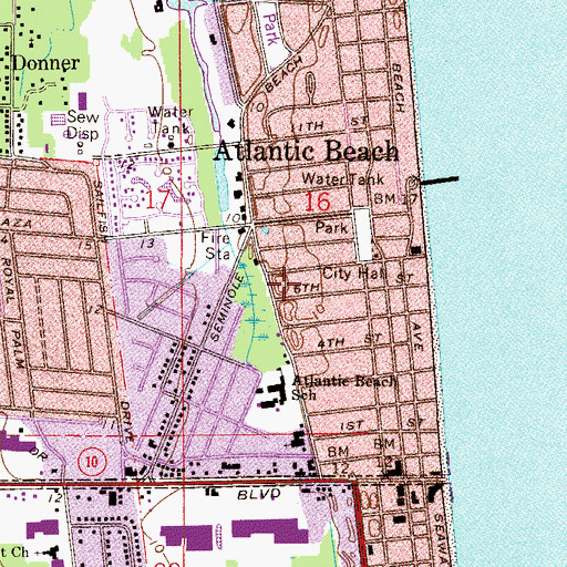 Topographic Map of Triumph Apostolic Faith Church, FL