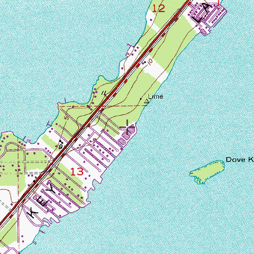 Topographic Map of Universal Life Church, FL
