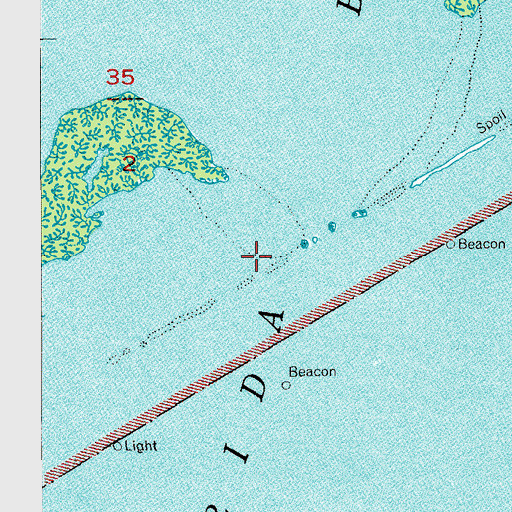 Topographic Map of Saint James the Fisherman Episcopal Church, FL