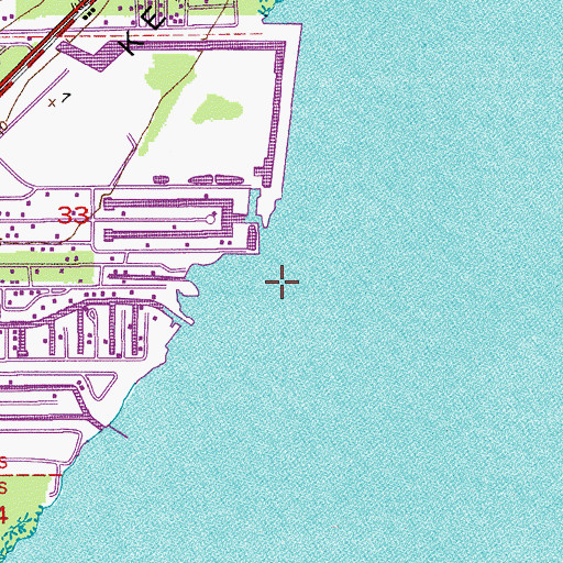 Topographic Map of Saint James the Fisherman Church, FL