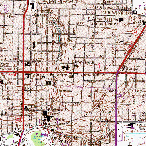 Topographic Map of Grace United Methodist Church, FL