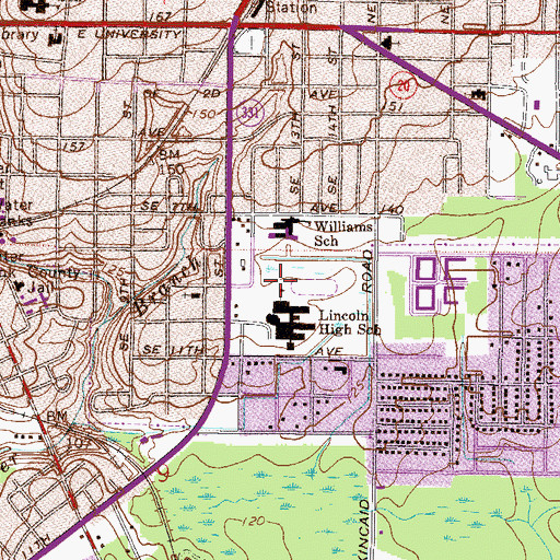 Topographic Map of The Greek Orthodox Church, FL