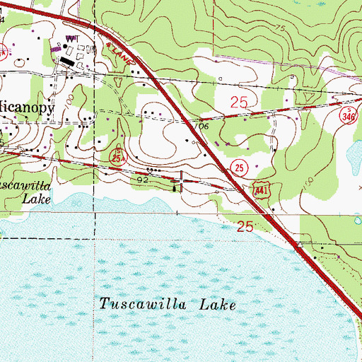 Topographic Map of Church of Prayer for All People, FL