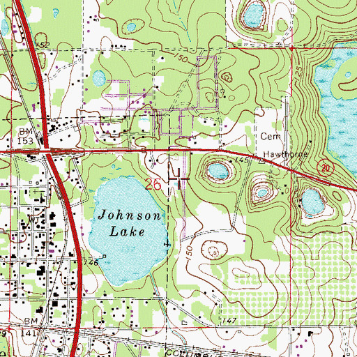 Topographic Map of Church of the Kingdom of God, FL