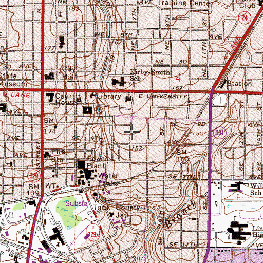 Topographic Map of Word of Life Church, FL