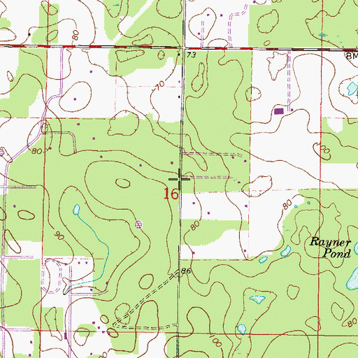 Topographic Map of Parkview Baptist Church (historical), FL