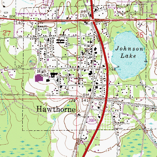 Topographic Map of Charity Christian Center, FL