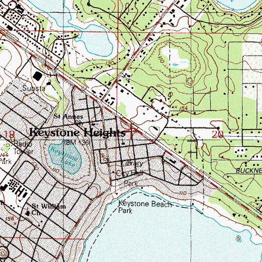 Topographic Map of Gadara Baptist Church, FL