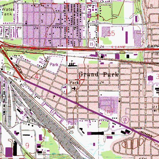 Topographic Map of African Methodist Episcopal Church of the Master, FL