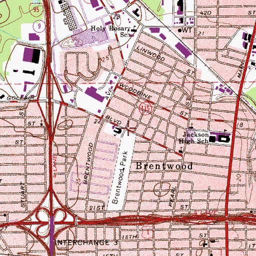 Topographic Map of Northside Assembly of God Church, FL