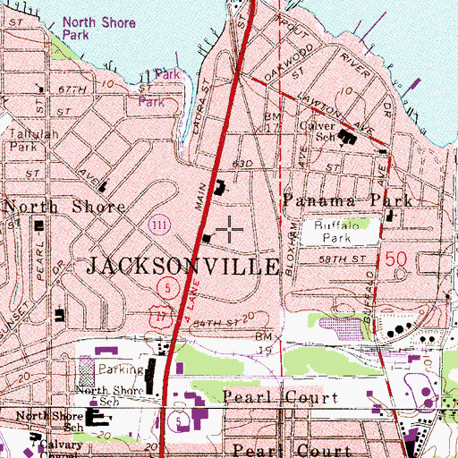 Topographic Map of Calvary Temple-First Assembly of God Church, FL