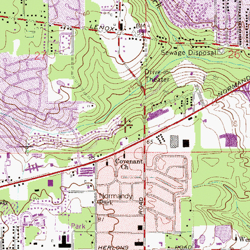 Topographic Map of Church of the Lord Jesus Christ of the Apostolic Faith, FL