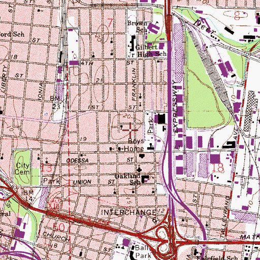 Topographic Map of Act of the Apostolic Bibleway Church, FL