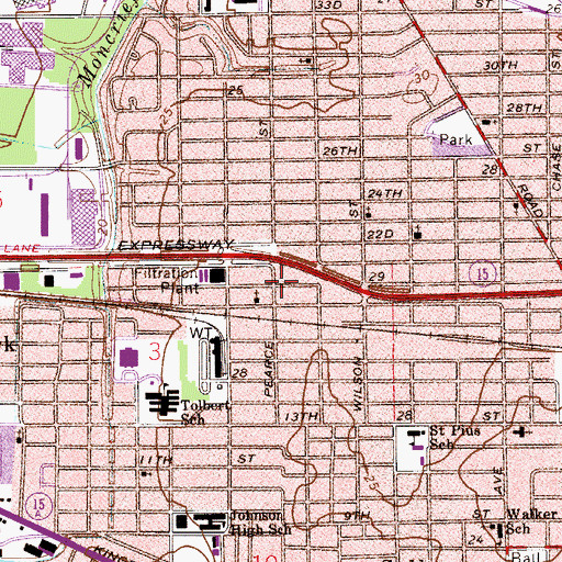 Topographic Map of New Life Community Church, FL