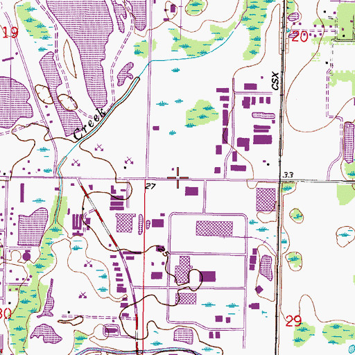 Topographic Map of Church of Christ-Seminole, FL