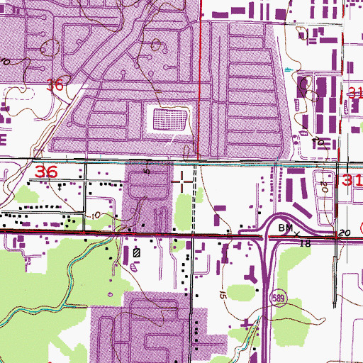 Topographic Map of Church of the Incarnation, FL