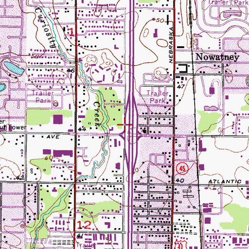 Topographic Map of Fowler Avenue Baptist Church, FL