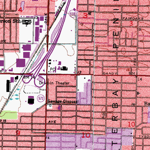 Topographic Map of Bayshore Church of God, FL
