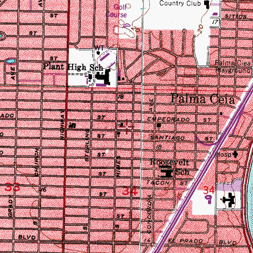 Topographic Map of Church of God New Testament Judaism, FL
