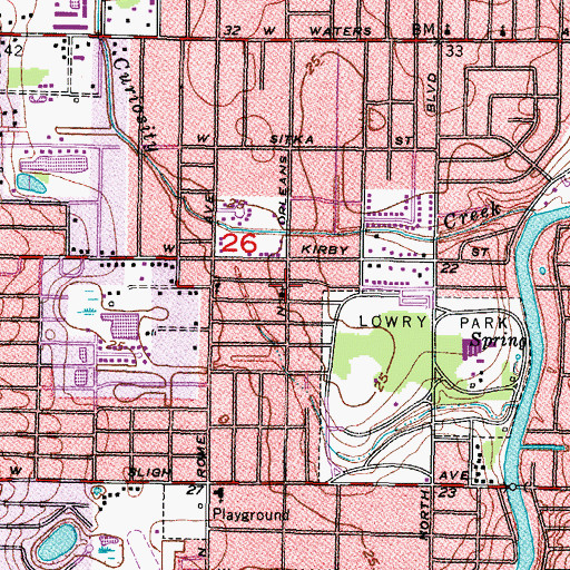 Topographic Map of Trinity Evangelical Free Church, FL