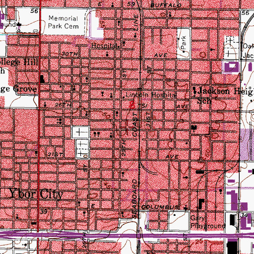 Topographic Map of Epiphany of Our Lord Church, FL