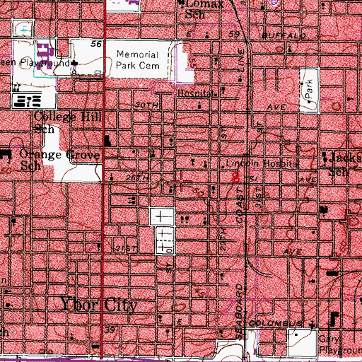 Topographic Map of Good Shepherd Catholic Church, FL