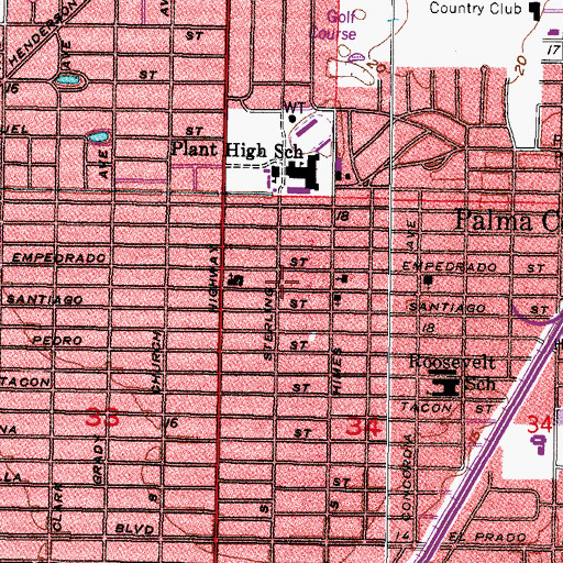 Topographic Map of Good Shepherd Lutheran Church, FL