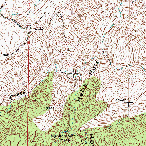 Topographic Map of Horsethief Canyon, AZ