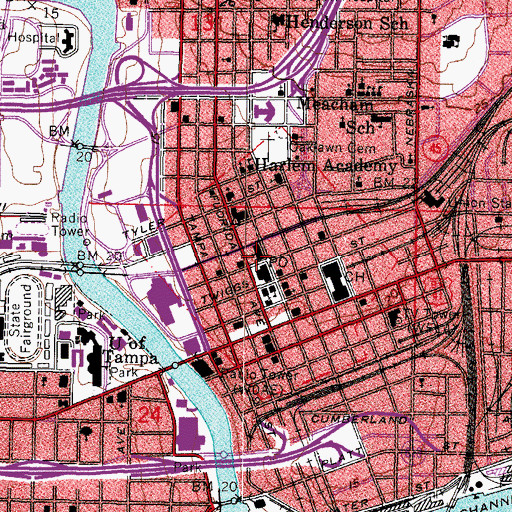 Topographic Map of Saint Timothy Catholic Church, FL