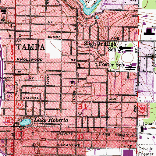 Topographic Map of Maranatha Chapel, FL