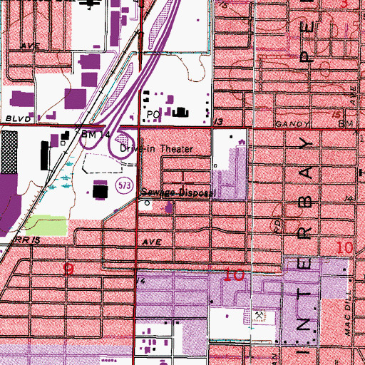 Topographic Map of Harmony Metaphysical Church, FL