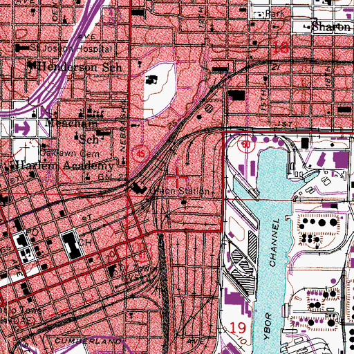 Topographic Map of Holy Innocents Episcopal Church, FL