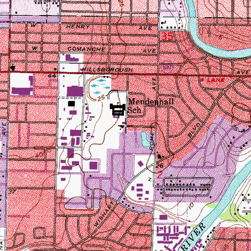 Topographic Map of Mount Pleasant Baptist Church, FL