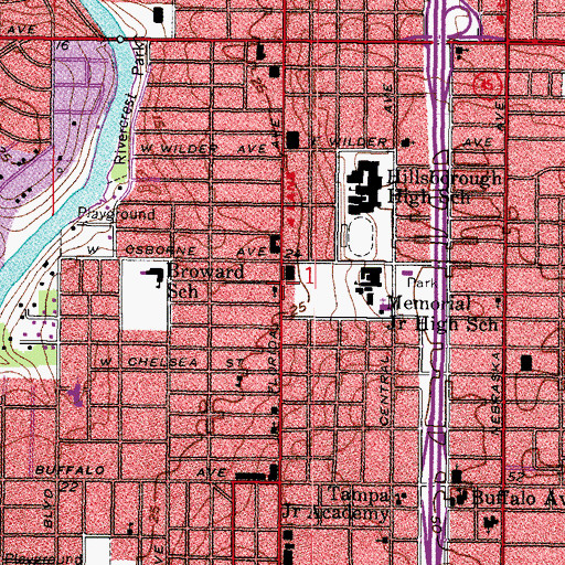 Topographic Map of Macedonia Missionary Baptist Church, FL