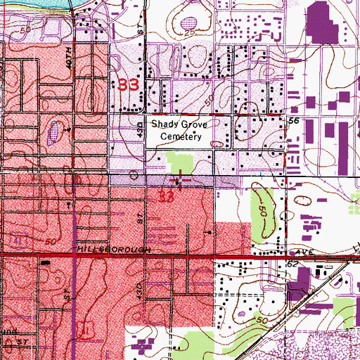 Topographic Map of The First Christian Fellowship Assembly of God Church, FL