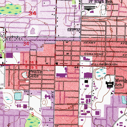 Topographic Map of Bethel Temple Assembly of God Church, FL